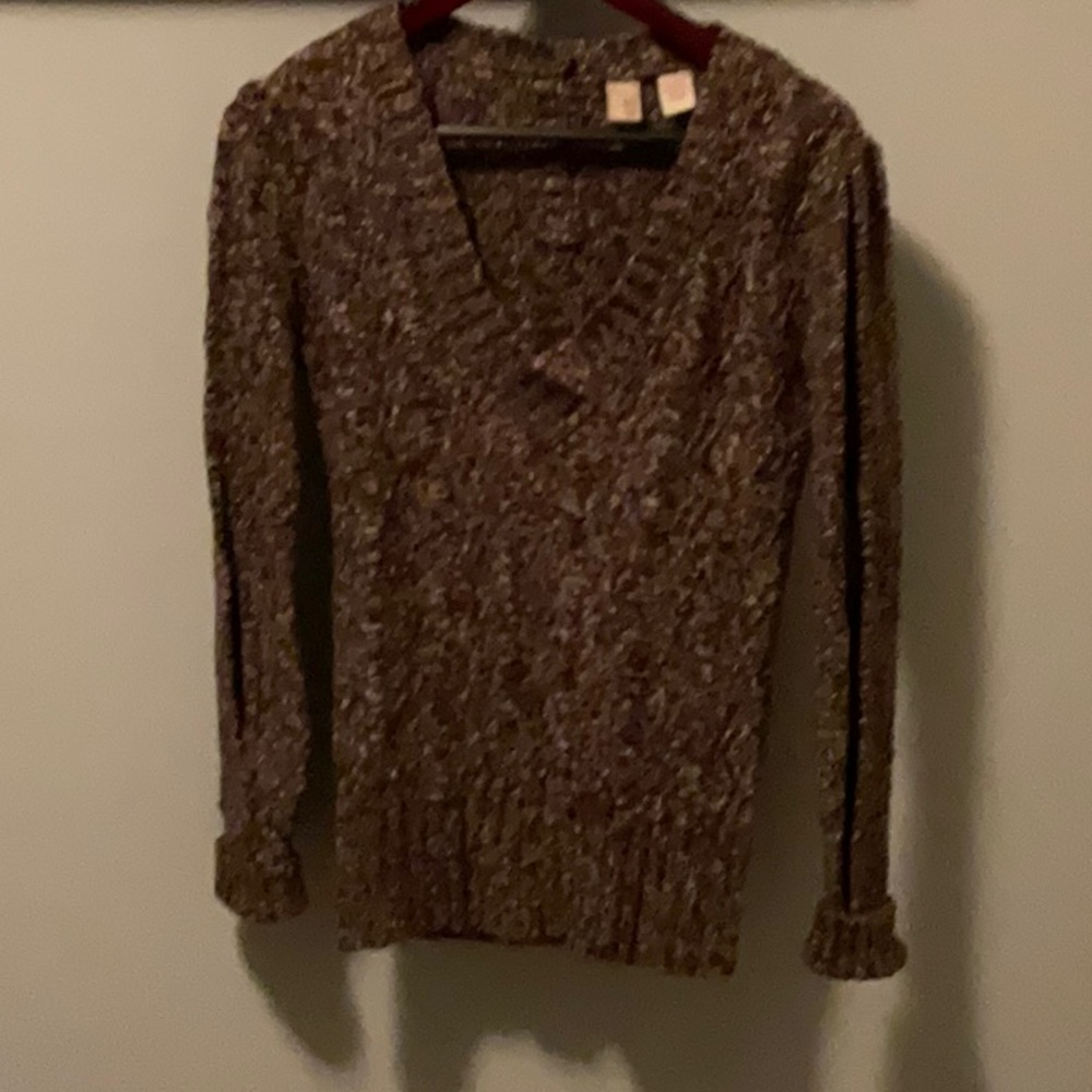BKE Multi Color Mohair/Alpaca Eyelash Sweater